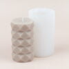 patterned pillar silicone candle mould