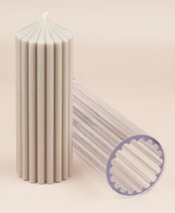 Our most popular mould, the tall trendoid candle mould