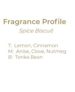 fragrance profile spice biscuit