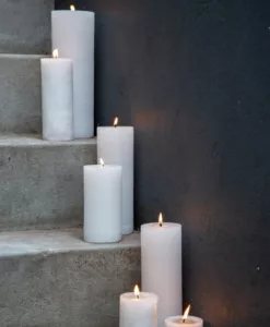 Use paraffin wax in pillar candles