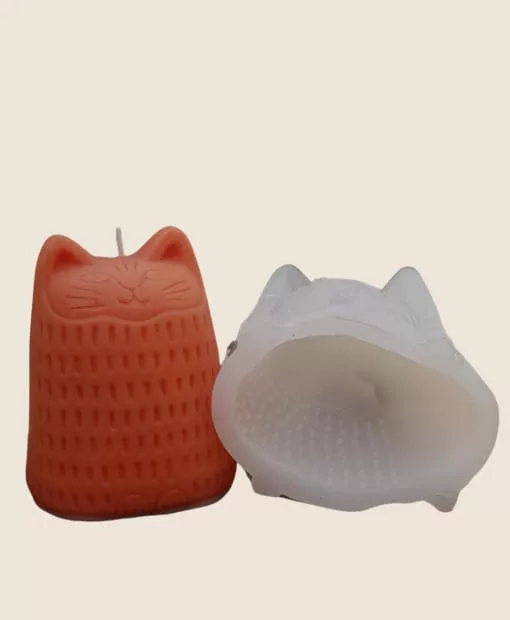 cat silicone candle mould